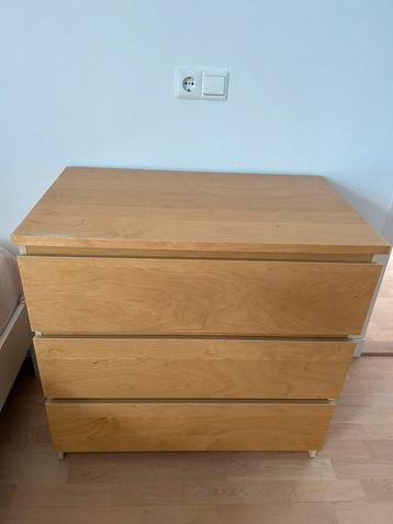 Malm ladenkast berken fineer - nog netjes! beschikbaar voor biedingen