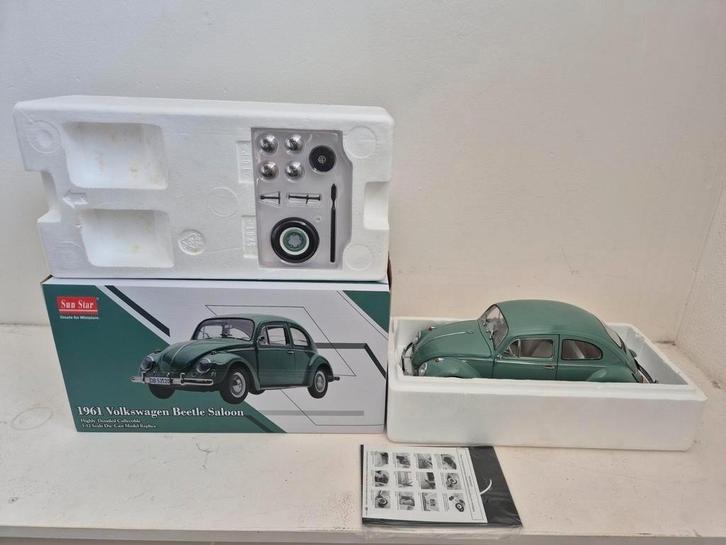 sunstar sun star 1:12 volkswagen beelte saloon  nieuw !!!!, Hobby en Vrije tijd, Modelauto's | 1:5 tot 1:12, Nieuw, Auto, 1:9 t/m 1:12