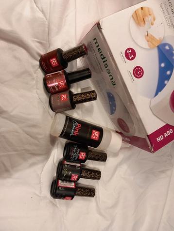 Pink Gellac Basis Set + 3 Kleuren & Lamp beschikbaar voor biedingen