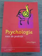 Boek : Psychologie voor de praktijk -- Jakop Rigter, Boeken, Ophalen of Verzenden, Zo goed als nieuw, Jakop Rigter