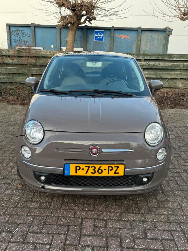 Fiat 500 1.2 C 2009 Bruin, Auto's, Fiat, Particulier, Benzine, B, Hatchback, Handgeschakeld, Geïmporteerd, Bruin, Voorwielaandrijving