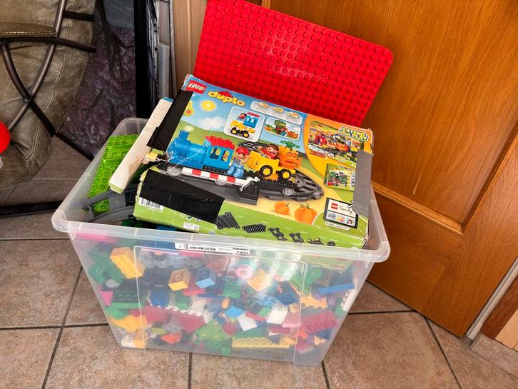 Grote Duplo Bak met Losse Stenen en Set, Kinderen en Baby's, Speelgoed | Duplo en Lego, Gebruikt, Duplo, Losse stenen, Ophalen