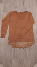 Patrizia Pepe Trui met kanten details - Maat M, Maat 38/40 (M), Beige, Ophalen of Verzenden, Zo goed als nieuw