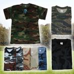 Camouflage t-shirts in diversen kleuren, Nieuw, Verzenden, Overige kleuren
