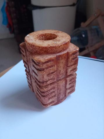 Zware Oude Chinese Nefriet Jade Cong Object beschikbaar voor biedingen
