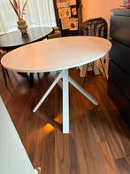 Ronde eettafel wit, Huis en Inrichting, Ophalen, Gebruikt, Rond, 100 tot 150 cm