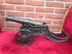mooi gietijzeren sier kanon, 42 cm lang, Ophalen of Verzenden, Miniatuur of Beeldje