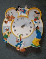 Vintage Disney Klok met Mickey Mouse en Vrienden, Ophalen of Verzenden, Gebruikt