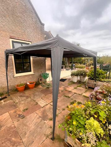 Partytent Pagodetent Pop up Tent ca 3x3 meter Grijs beschikbaar voor biedingen