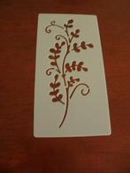 1324 – HERBRUIKBAAR SJABLOON – SIERLIJKE BLOEMENTAK, Ophalen of Verzenden, Nieuw, Materiaal