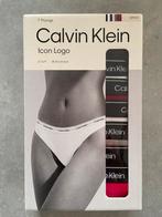 Calvin Klein Icon Logo Strings - 7 Pack - Maat S, Calvin Klein, Ophalen of Verzenden, Overige kleuren, String