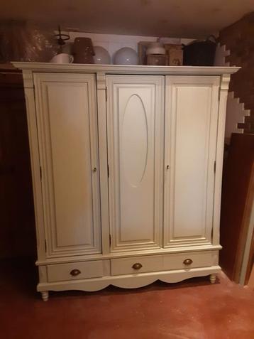 Brocante grenen kast kledingkast DEMONTABEL  beschikbaar voor biedingen