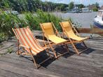 Vintage strandstoel, Ophalen, Gebruikt, Hout