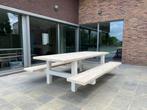 Steigerhouten picknicktafel met H poten nieuw, Tuin en Terras, Ophalen, Nieuw, Rechthoekig, Hout
