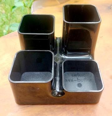 Vintage Arlac pennenbak zwart plastic space age design 70s  beschikbaar voor biedingen