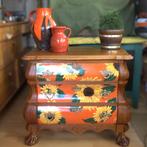 Buikkast | Zonnebloemen | Brocante, Ophalen, 50 tot 100 cm, Zo goed als nieuw, 3 of 4 laden