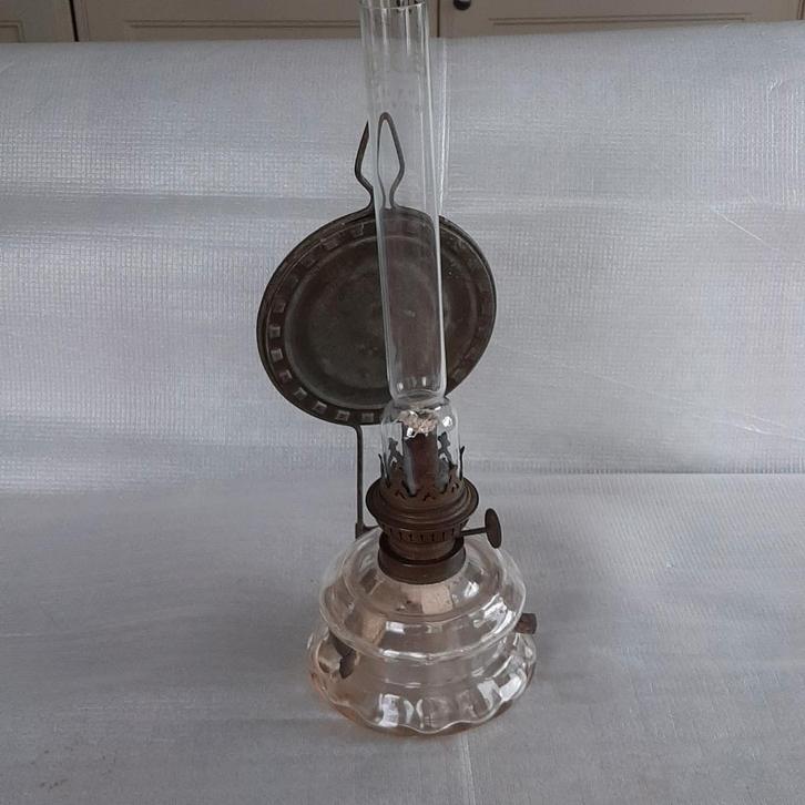 Oud olielampje glas voor wand of staand Kosmos Brenner, Antiek en Kunst, Antiek | Lampen, Ophalen