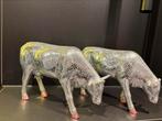 CowParade koe Mira Moo silver 2 stuks, Antiek en Kunst, Kunst | Designobjecten, Ophalen of Verzenden