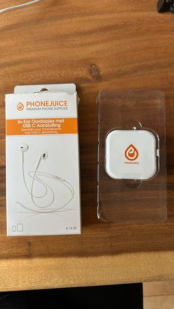 In-ear oordopjes Phonejuice usb c aansluiting beschikbaar voor biedingen