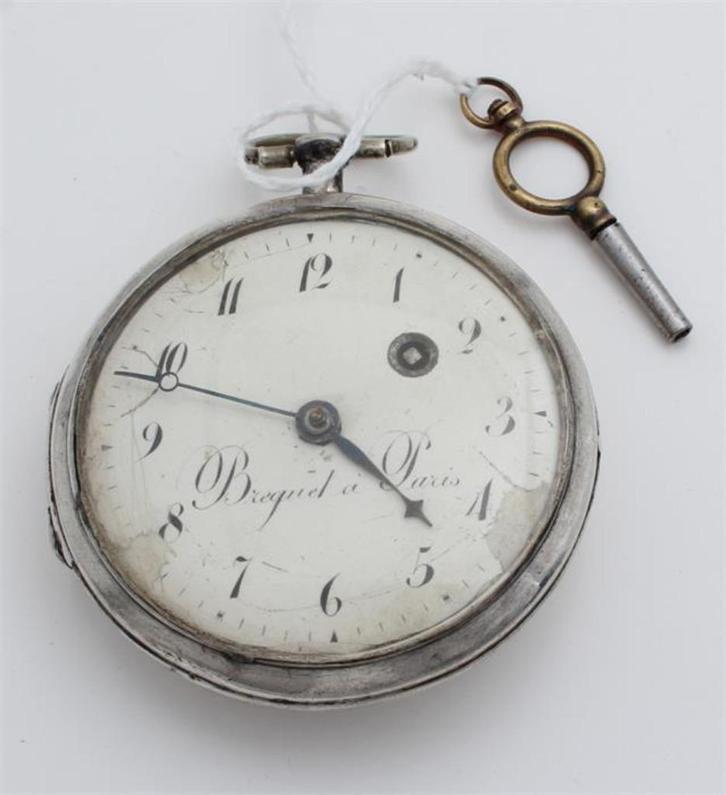 Tekoop gevraagd,antiek frans zilver zakhorloge, Antiek en Kunst, Antiek | Klokken, Ophalen