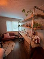 Steigerhouten  wandkast stelling Wandrek Bureau - 220x210cm, Ophalen, Zo goed als nieuw