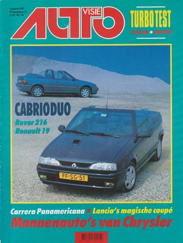 Renault 19 cabriolet in Autovisie 1992 beschikbaar voor biedingen