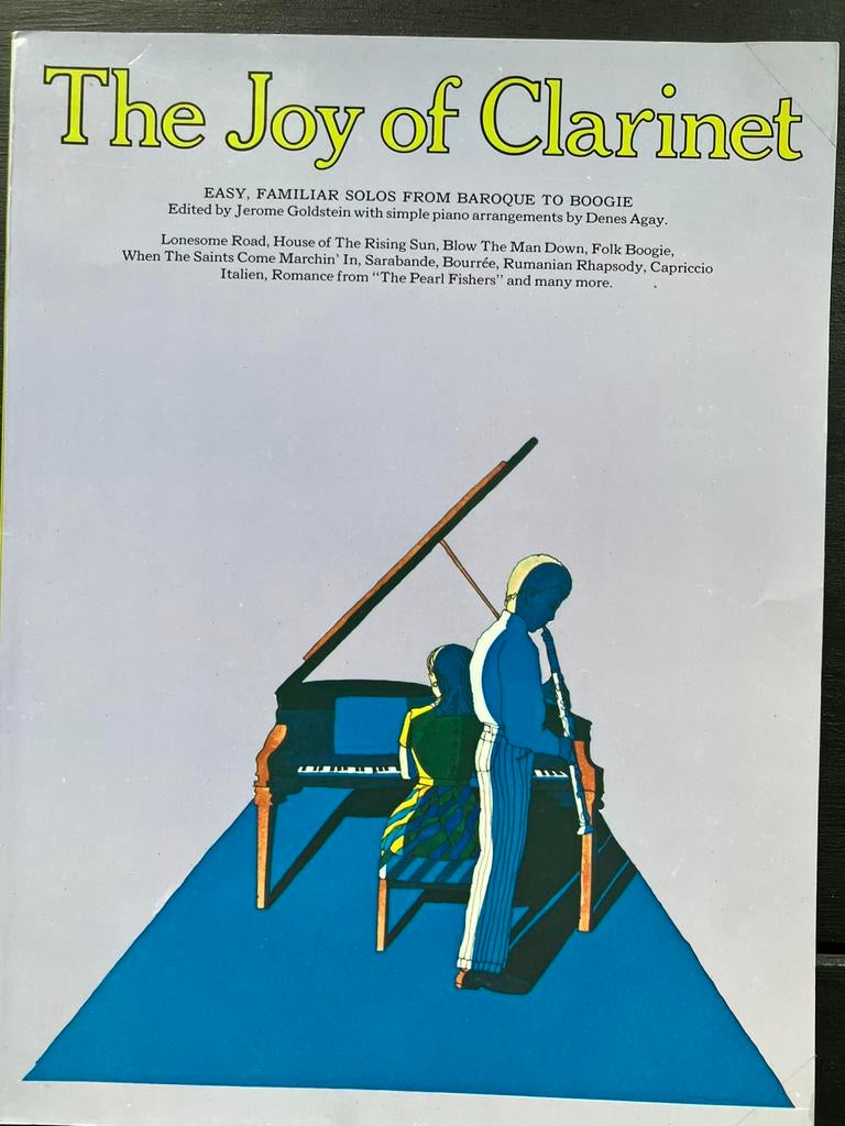 Bladmuziek the joy of clarinet piano, Muziek en Instrumenten, Bladmuziek, Klassiek, Ophalen of Verzenden, Zo goed als nieuw, Artiest of Componist