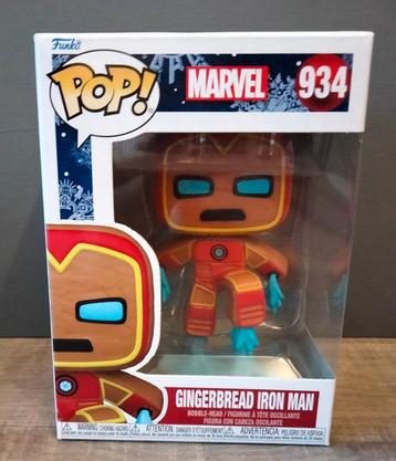 934 Gingerbread Iron Man Marvel Funko Pop 