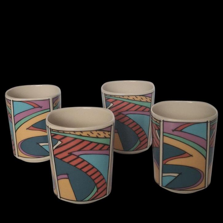 Set van 6 Rosenthal Flash bekers – Studio-Linie – puntgaaf, Antiek en Kunst, Kunst | Designobjecten, Ophalen of Verzenden