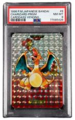 Pokemon 1996 | Japanese Bandai | Charizard Prism Red Carddas, Ophalen of Verzenden, Losse kaart, Zo goed als nieuw