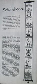 Borduurpatroon  Merklap Schellenkoord  nr 640, Verzenden, Nieuw, Handborduren, Patroon