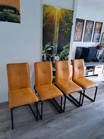 4 Stoelen - (eetkamer) Gebruikt, Huis en Inrichting, Stoelen, Gebruikt, Bruin, Ophalen of Verzenden, Vier