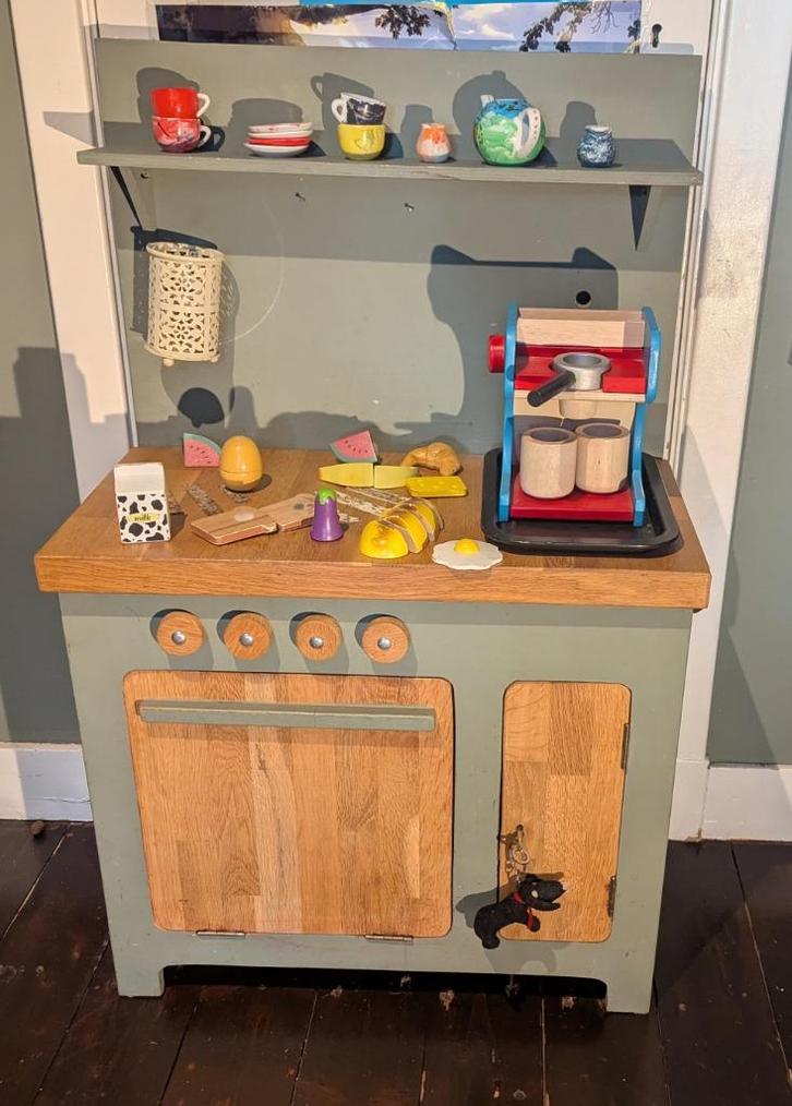 Gratis! Houten speelgoedkeuken zelf gemaakt!, Kinderen en Baby's, Speelgoed | Speelkeukens, Gebruikt, Speelkeuken, Hout, Ophalen
