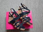 Sleehak zwart espradrilles mt 38 in doos zomerschoen zomer, Ophalen of Verzenden, Nieuw, Zwart, Sandalen of Muiltjes