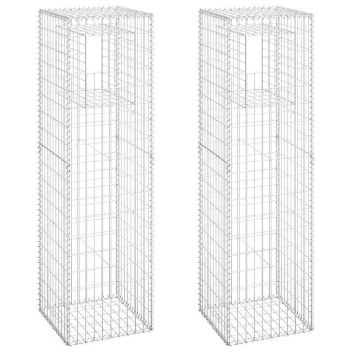 AANBIEDING | Schanskorf palen 2 st 50 x 50 x 180 cm ijzer! G, Tuin en Terras, Palen, Balken en Planken, Nieuw, Verzenden