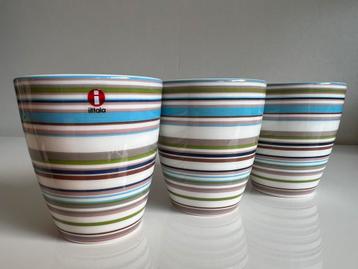 Nieuw 3 Iittala Origo Beker Lichtblauw Roze Alfredo Häberli beschikbaar voor biedingen