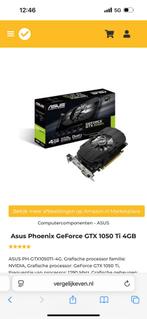 Grafische kaart GeForce GTX 1050 Ti, Computers en Software, Videokaarten, Ophalen of Verzenden, Zo goed als nieuw, GDDR5, Nvidia