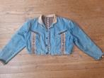 Vintage  kort spijkerjasje, jaren 80, Ophalen, Gedragen, Maat 38/40 (M), Blauw