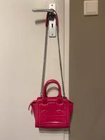 ZARA fuchsia roze krokodillen zilveren ketting schouder tas, Ophalen of Verzenden, Zo goed als nieuw, Roze, Schoudertasje