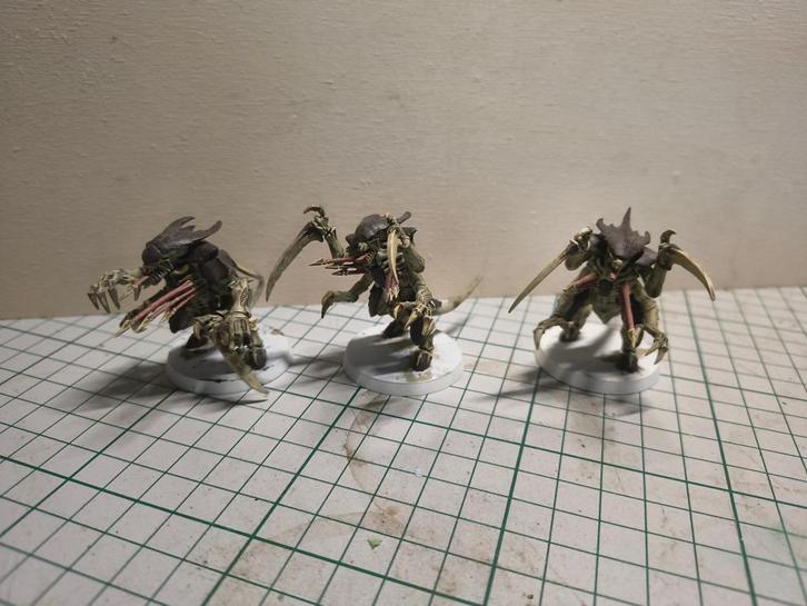 warhammer 40K Tyranid warriors, close combat, Hobby en Vrije tijd, Wargaming, Zo goed als nieuw, Warhammer, Figuurtje(s), Met verf