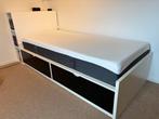 Eenpersoonsbed Ikea met boekenkastje, Huis en Inrichting, Slaapkamer | Bedden, Ophalen, Gebruikt, 90 cm, Eenpersoons