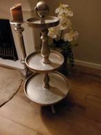 Zilveren etagere 90 cm hoog .Hij is nog te koop, Ophalen, Zo goed als nieuw