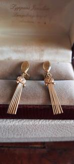 Antieke oorbellen, doublé goud,amerik  Karl &Lichtenfels, Ophalen of Verzenden, Zo goed als nieuw, Goud, Goud