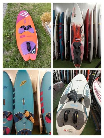 Diverse windsurf boards. Vanaf 75 ltr tot 186 ltr beschikbaar voor biedingen