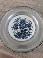 Delfts Blauw Schotel met Tinnen Rand, Ophalen of Verzenden