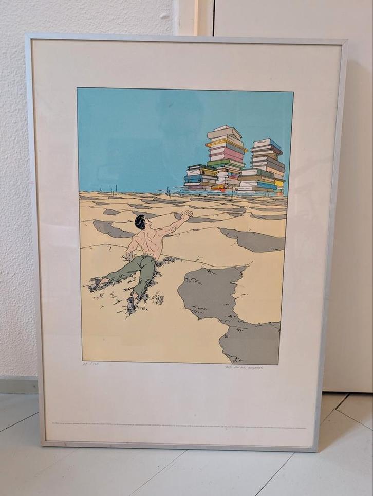 zeefdruk Theo van den Boogaard, Scheltema Amsterdam, Antiek en Kunst, Kunst | Litho's en Zeefdrukken, Ophalen
