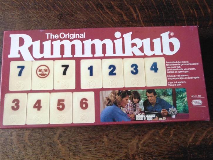 The Orginal Rummikub Met de grote cijferblokken Goliath, Hobby en Vrije tijd, Gezelschapsspellen | Overige, Gebruikt, Een of twee spelers