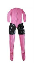 Mooie roze latex pak met sokken, tm 2XL (op maat), Verzenden, Nieuw, Pak of Jurk