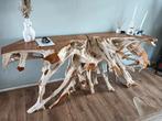 Unieke sidetable uit Bali zwaar drijfhout NU 850 euro, Ophalen, Bali driftwood ibiza, Zo goed als nieuw, 25 tot 50 cm