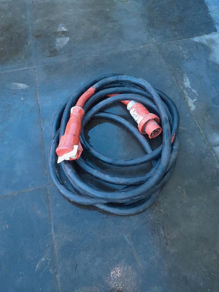 Krachtstroomkabel 5-polig 16mm2, 10 meter, Muziek en Instrumenten, Kabels en Stekkers, Gebruikt, Apparatuur, Ophalen of Verzenden